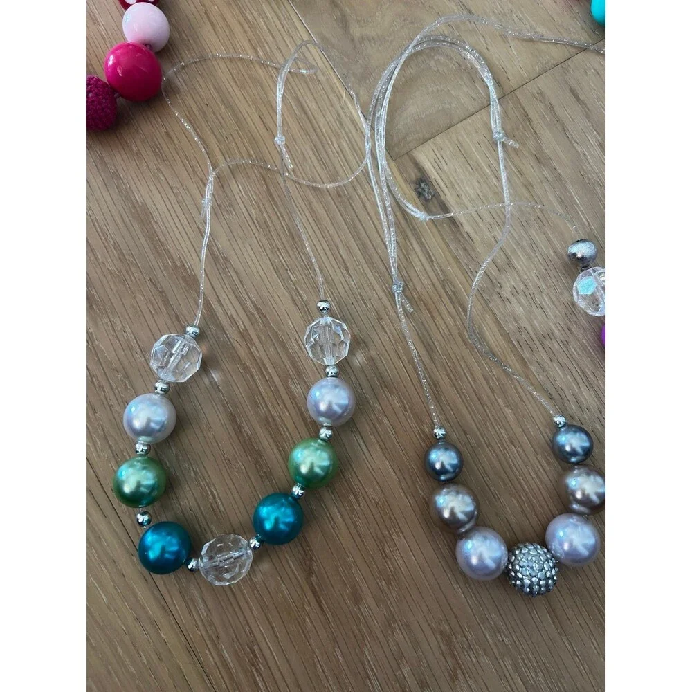 Toddler Girls Bubblegum Necklaces Bundle Lot - Picture 7 of 8